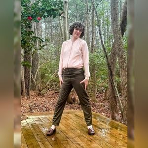 H&M Drawstring Army Green Pants | Size 4